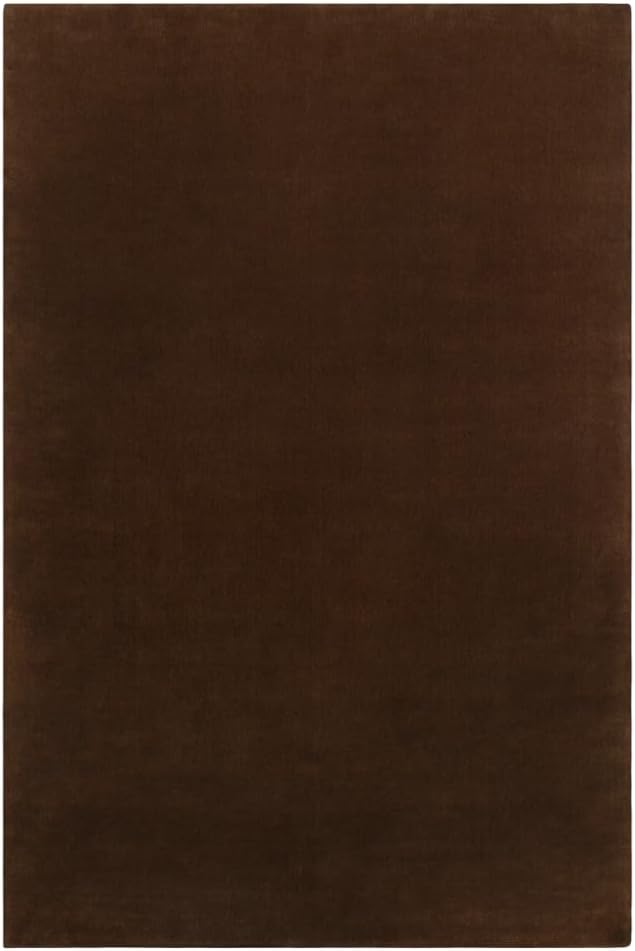 Hand-Tufted Wool Round Area Rug – Soft Premium Wool Carpet for Living Room, Bedroom & Home Décor – 9X9 ft| Walnut – Durable, Non-Slip Backing, Handcrafted Rug