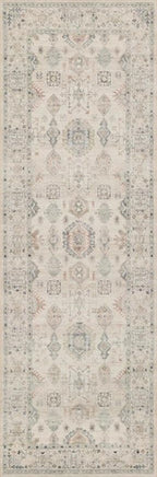 Loloi Hathaway Collection HTH-04 Beige/Multi 3'-6" x 5'-6", .25" Thick Accent Rug, Soft, Durable, Printed, Modern, Low Pile, Non-Shedding, Easy Clean, Living Room Rug