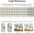 8x10 Checkered Area Rugs for Living Room Grey Machine Washable Large Rug Non-Slip Stain Resistant Low Pile Boho Accent Indoor Throw Carpet for Bedroom Dining Room Home Aesthetic Decor