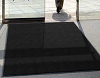 WaterHog Diamond | Commercial-Grade Entrance Mat with Rubber Border – Indoor/Outdoor, Quick Drying, Stain Resistant Door Mat (Medium Brown, 3' x 10')