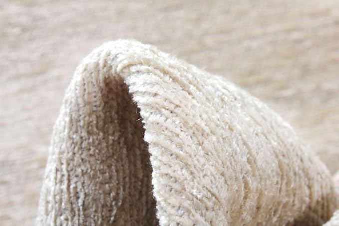 Alfa Rich 3x10 Sand Beige Washable Area Rugs for Living Room Hallway Kitchen Cotton Runner Decor Rug