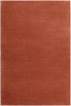 Hand-Tufted Wool Rectangle Area Rug – Soft Premium Wool Carpet for Living Room, Bedroom & Home Décor – 10X14 ft| Brick Red – Durable, Non-Slip Backing, Handcrafted Rug