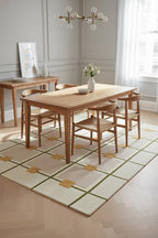 Greer Hand-Tufted Wool Rug - Elegant Taupe and Olive Geometric Pattern for Sophisticated Home Decor (8x12 Ft)