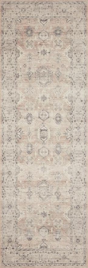Loloi Hathaway Collection HTH-03 Java/Multi 2'-0" x 5'-0", .25" Thick Accent Rug, Soft, Durable, Printed, Modern, Low Pile, Non-Shedding, Easy Clean, Living Room Rug