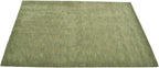 Hand Knotted Loom Wool ECO-Friendly Area Rugs - 6'x6', Square, Green Color, Solid Plain Design, High Pile Thick Handmade Anti Skid Area Rugs for Living Room, Bed Room (L00111)
