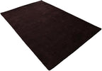 Rugsotic Carpets Hand Knotted Gabbeh Wool 3'x5' Area Rug Solid Brown L00111