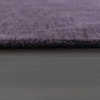 Hand Knotted Loom Wool ECO-Friendly Area Rugs - 10'x10', Octagon, Purple Color, Solid Plain Design, High Pile Handmade Anti Skid Area Rugs for Living Room, Bed Room (L00111)
