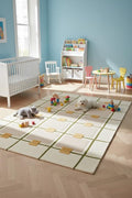 Greer Hand-Tufted Wool Rug - Elegant Taupe and Olive Geometric Pattern for Sophisticated Home Decor (8x10 Ft)