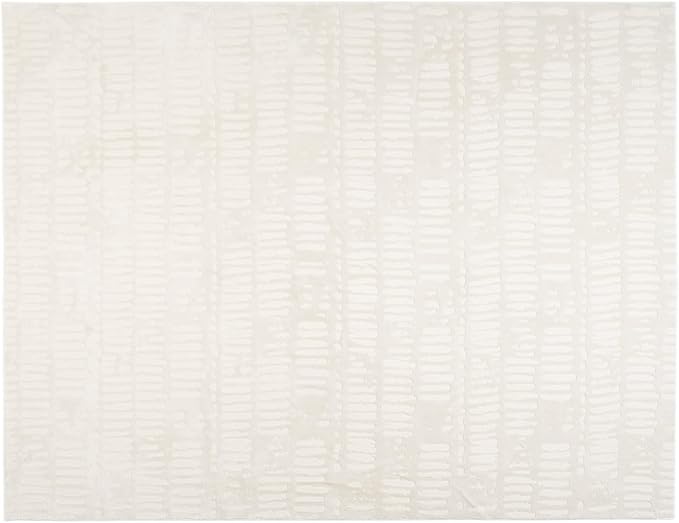 Revival Rugs Shell 7'10"x10' Washable Area Rug for Living Room Bedroom - 100% Recycled Oeko-TEX Certified, Medium Pile, Beige, Cream