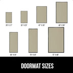 GORILLA GRIP Waterproof Traffic Guard Door Mat, 72x48, Heavy Duty Entryway Mats, Strong Rubber Back Commercial Utility Rugs for Office Hallway, Garage Floor and Home, Low Profile Carpet Runner, Beige
