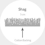 SAFAVIEH Dallas Shag Collection Accent Rug - 3' x 5', Dark Grey & Ivory, Trellis Design, Non-Shedding & Easy Care, 1.5-inch Thick Ideal for High Traffic Areas in Foyer, Living Room, Bedroom (SGD257A)