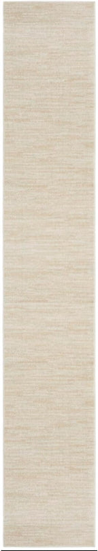 Nourison Home Nourison Essentials Ivory Beige 2'2" x 16' Area Rug - Easy Clean, Non Shedding, Bed Room, Living Room, Dining Room, Kitchen (16' Runner)