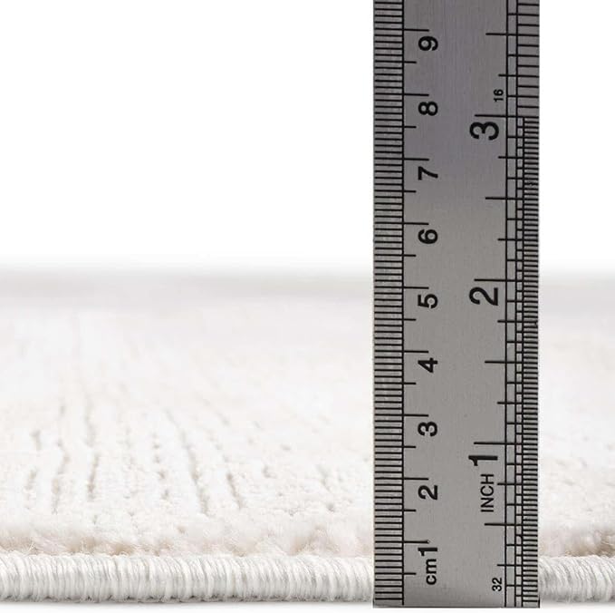 Unique Loom Finsbury Collection Area Rug - Kate (7' 10" Square, Ivory/ Beige)