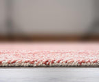 Modern Herringbone Chevron Collection Handcrafted Wool Area Rug - Durable, Zigzag Pattern, for High Traffic, Contemporary Design for Living Room, Bedroom, Dining Room Decor (Blush Pink, 8' x 10')