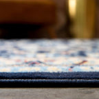 Rugs.com Yasmin Collection Rug – 2' x 3' Navy Blue Medium Rug Perfect for Entryways, Kitchens, Breakfast Nooks, Accent Pieces