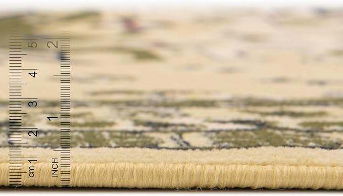 Unique Loom Taftan Collection Border Geometric Tribal Inspired Design Area Rug (3' 0 x 16' 5 Runner, Gold/ Gray)