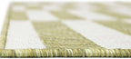 Unique Loom Outdoor Striped Collection Area Rug - Striped (5' 1" x 7' 1" Rectangle Green/Ivory)