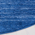 SAFAVIEH Adirondack Collection Area Rug - 9' Round, Light Blue & Dark Blue, Modern Ombre Design, Non Shedding & Easy to Clean, Ideal for Living Room, Bedroom, Office, Dining Space (ADR113F)