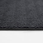 Faux Cashmere Area Rug - 5x7 Modern Low Pile Non-Slip Carpet for Living Room Bedroom, Dark Gray