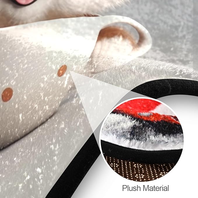 Soft & Washable Teacup Dog Rug Non-Slip, Perfect for Indoors/Outdoors Ideal for Living Room, Bedroom, and Entryway 3ft