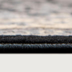 Rugs.com Yasmin Collection Rug – 10 Ft Runner Black Medium Rug Perfect for Hallways, Entryways