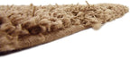 Unique Loom Solid Shag Collection Area Rug (7' 10" Square, Sandy Brown)
