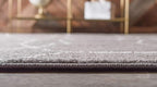 Unique Loom Trellis Frieze Collection Area Rug - Geometric (9' x 12' 2", Dark Gray/ Ivory)
