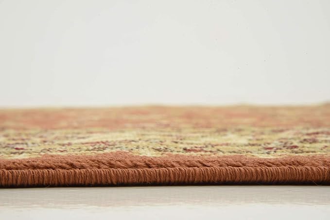 Unique Loom Voyage Collection Traditional Oriental Classic Intricate Design Area Rug (5' 0 x 8' 0 Rectangular, Terracotta/Ivory)