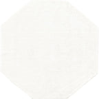 Unique Loom Solo Collection Area Rug - Calabasas (7' 10" Octagon, Snow White)