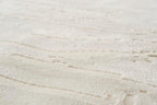 Revival Rugs Ebb 7'10"x10' Washable Area Rug for Living Room Bedroom - 100% Recycled Oeko-TEX Certified, Medium Pile, Beige, Cream