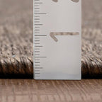 LUXE WEAVERS Modern Farmhouse Brown 6x9 Washable Area Rug, Anti-Slip Diamond Pattern Carpet