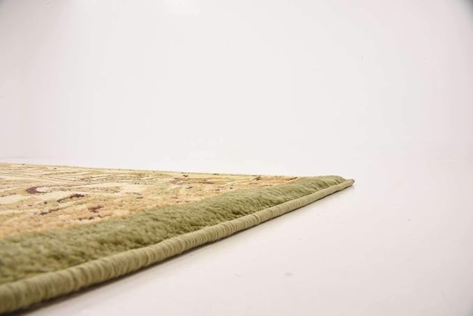 Unique Loom Versailles Collection Traditional Classic Medallion Floral Motif Area Rug (6' 0 x 6' 0 Square, Green/ Ivory)