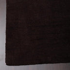 Rugsotic Carpets Hand Knotted Gabbeh Wool 5'x8' Area Rug Solid Brown L00111