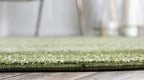 Rugs.com Angelica Collection Rug – 4 Ft Round Light Green Medium Rug Perfect for Kitchens, Dining Rooms