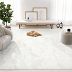 Abani Nomad Cream Area Rug 4' x 6' for Living Room, Bedroom - Abstract Pattern - Durable & Easy to Clean