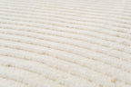 Revival Rugs Record 5'3"x8' Washable Area Rug for Living Room Bedroom - 100% Recycled Oeko-TEX Certified, Medium Pile, Beige, Cream