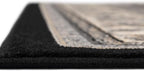Unique Loom Sialk Hill Collection Area Rug - Washington (2' 2" x 8' 2" Runner Black/Gray)