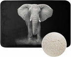 Elephant Bath Rugs Microfiber Bathroom Mat Soft Plush Shaggy Shower Mat for Bathroom Fluffy Comfortable Water Absorbent Carpet Non-Slip Machine Washable 20"X30"
