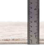 Unique Loom Finsbury Collection Area Rug - Meghan (5' 3" x 8' Oval, Ivory Beige)