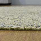 Hand Tufted Wool ECO-Friendly Area Rugs - 8'x10', Rectangle Shape, Light Green, Solid Plain Design, High Pile Thick Handmade Area Rugs for Living Room, Bed Room (KWC111)