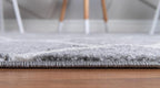 Rugs.com Lattice Frieze Collection Rug – 3' 3 x 5' 3 Oval Light Gray Medium Rug Perfect for Living Rooms, Large Dining Rooms, Open Floorplans