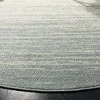 SAFAVIEH Adirondack Collection Area Rug - 8' Round, Slate & Cream, Modern Ombre Design, Non Shedding & Easy to Clean, Ideal for Living Room, Bedroom, Office, Dining Space (ADR113T)