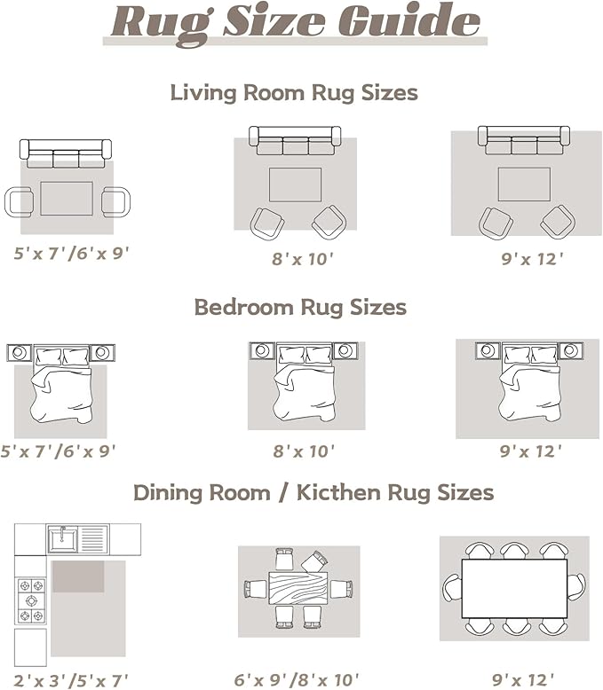 Area Rug 10x14 Washable Rug, Vintage Boho Medallion Rugs Non-Slip Soft Low Pile Large Distressed Rug Indoor Retro Carpet for Living Room Bedroom Dining Room Home Office (Taupe, 10'x14')