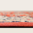 Rugs.com Yasmin Collection Rug – 8 Ft Round Terracotta Medium Rug Perfect for Kitchens, Dining Rooms