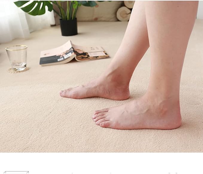 Soft Cashmere Area Rug Luxury Bedside Carpet Bedroom Living Room Mats Solid Color Children's Room Rugs Runner Carpets Indoor Mats Home Décor White Gray Red 5.2' X 6.5'