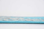 Unique Loom Reza Collection Traditional Persian Style Area Rug, 3 ft x 16 ft 5 in, Turquoise/Ivory