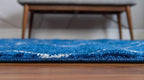 Unique Loom Trellis Frieze Collection Area Rug - Geometric (5' x 8' Oval, Navy Blue/ Ivory)