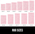 GORILLA GRIP Bath Rug Mat 36x24, Soft Absorbent Chenille, Quick Dry Microfiber Mats, Rubber Backing Washable Shower Floor Rugs, Bathmat Runner, US Designed Bathroom Home Decor Accessories Light Pink