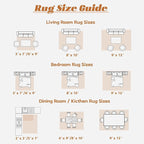 Area Rug 8x10 Washable Rug, Vintage Boho Medallion Rugs Non-Slip Soft Low Pile Large Distressed Rug Indoor Retro Carpet for Living Room Bedroom Dining Room Home Office (Tribal Medallion/Multi, 8'x10')
