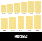GORILLA GRIP Bath Rug Mat 30x20, Thick Soft Absorbent Chenille, Quick Dry Microfiber Mats, Rubber Backing Washable Shower Floor Rugs, US Designed Bathroom Bathmat Home Decor Accessories, Yellow